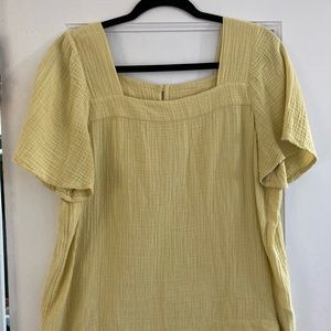 Madewell Yellow Cotton Peasant Shirt - Excellent pre-owned condition - RESERVED